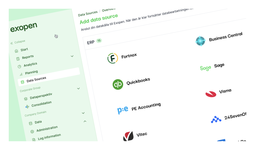 Datastruktur som grund för konsolidering